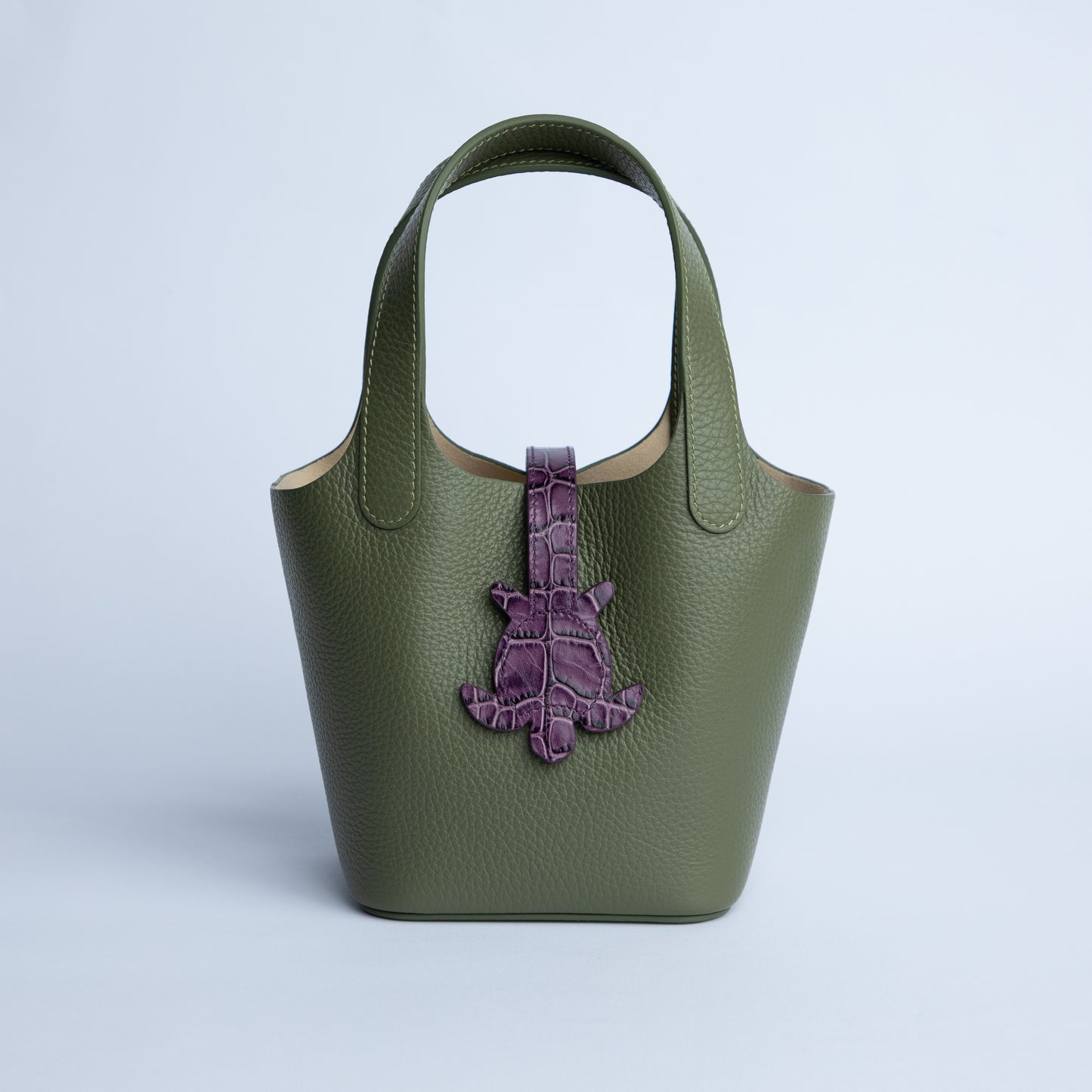 Turtle Loop in Purple Croc