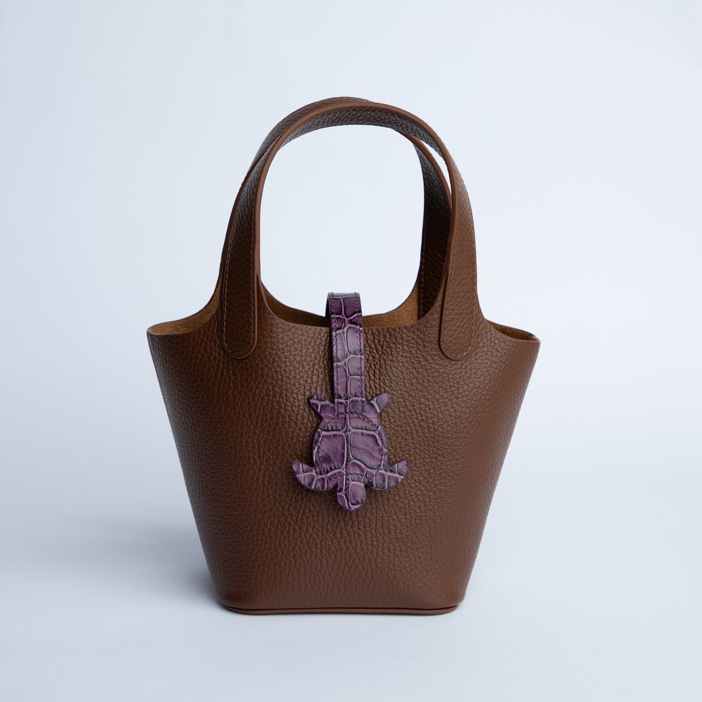 Turtle Loop in Purple Croc