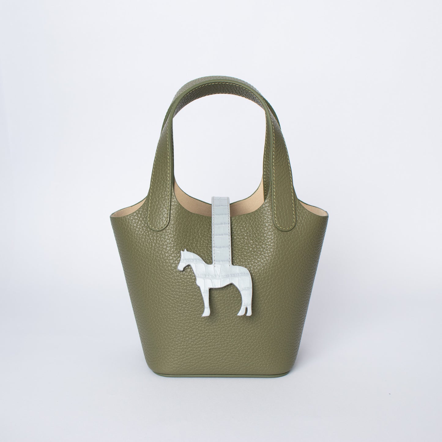 Horse Loop in Blue Croc