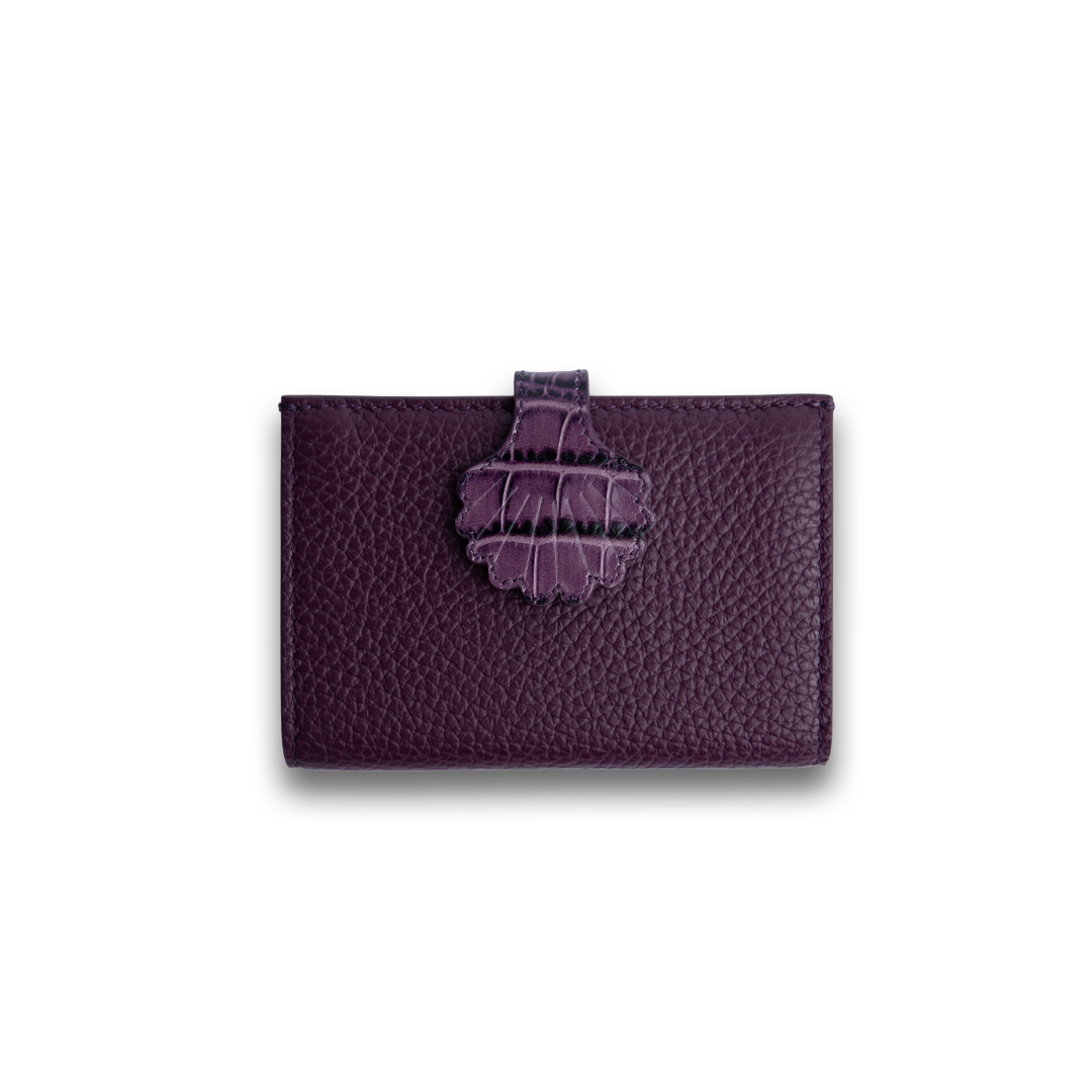MUHET | Shell Wallet in Purple