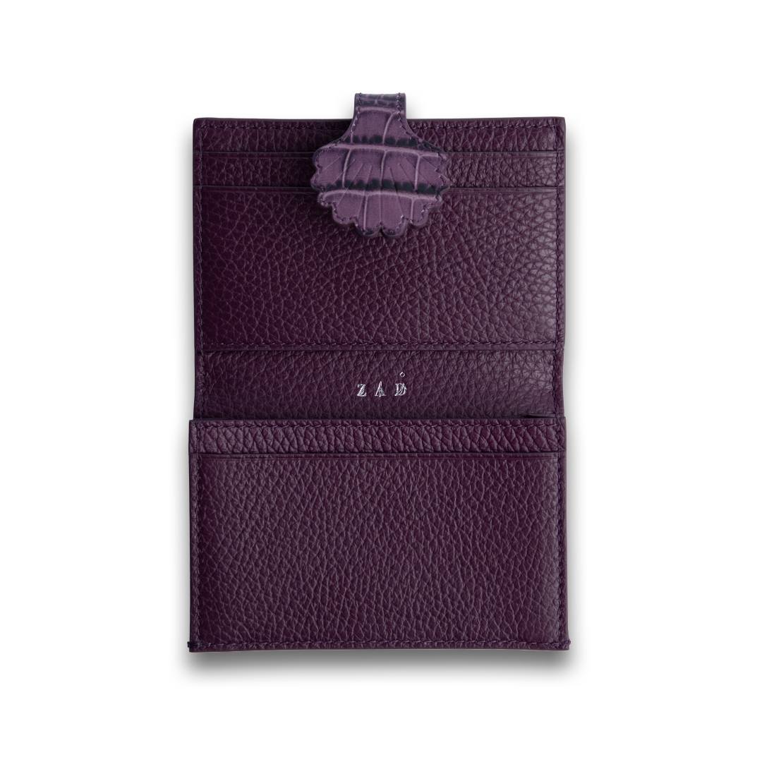 MUHET | Shell Wallet in Purple