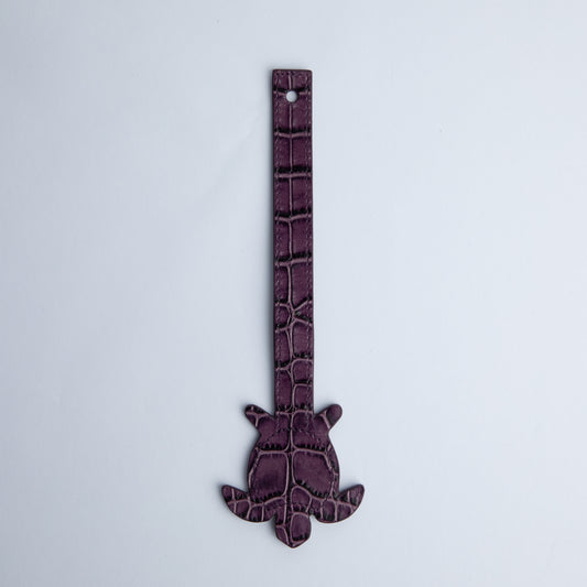 Turtle Loop in Purple Croc
