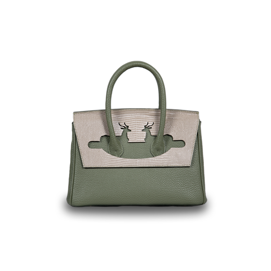 WILD Handbags | Gazelle in Green/Beige