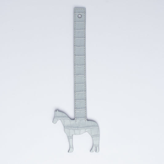 Horse Loop in Blue Croc