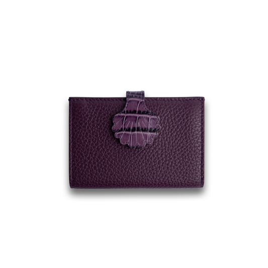 MUHET | Shell Wallet in Purple