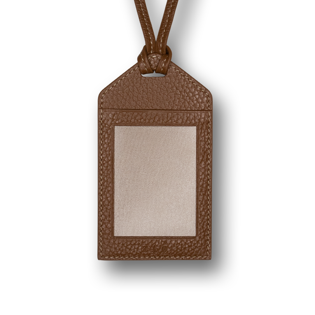 Nakhla | Palms in Tan ID Holder